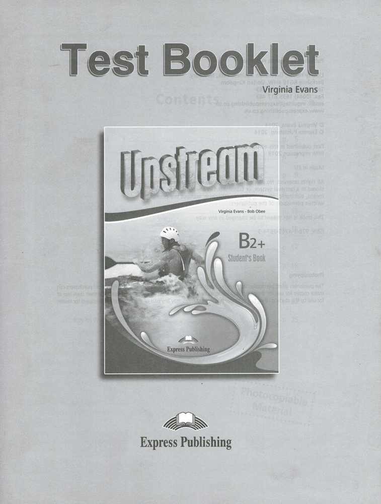 Upstream Upper-Intermediate B2+ Test Booklet (3rd edition) Сборник тестовых заданий и упражнений с ответами #1