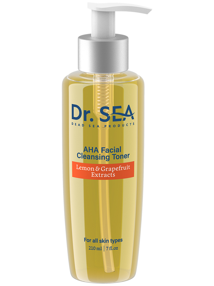 Dr. Sea / Очищающий AHA-тонер для лица с фруктовыми кислотами, лосьон антивозрастной, лифтинг от морщин, #1