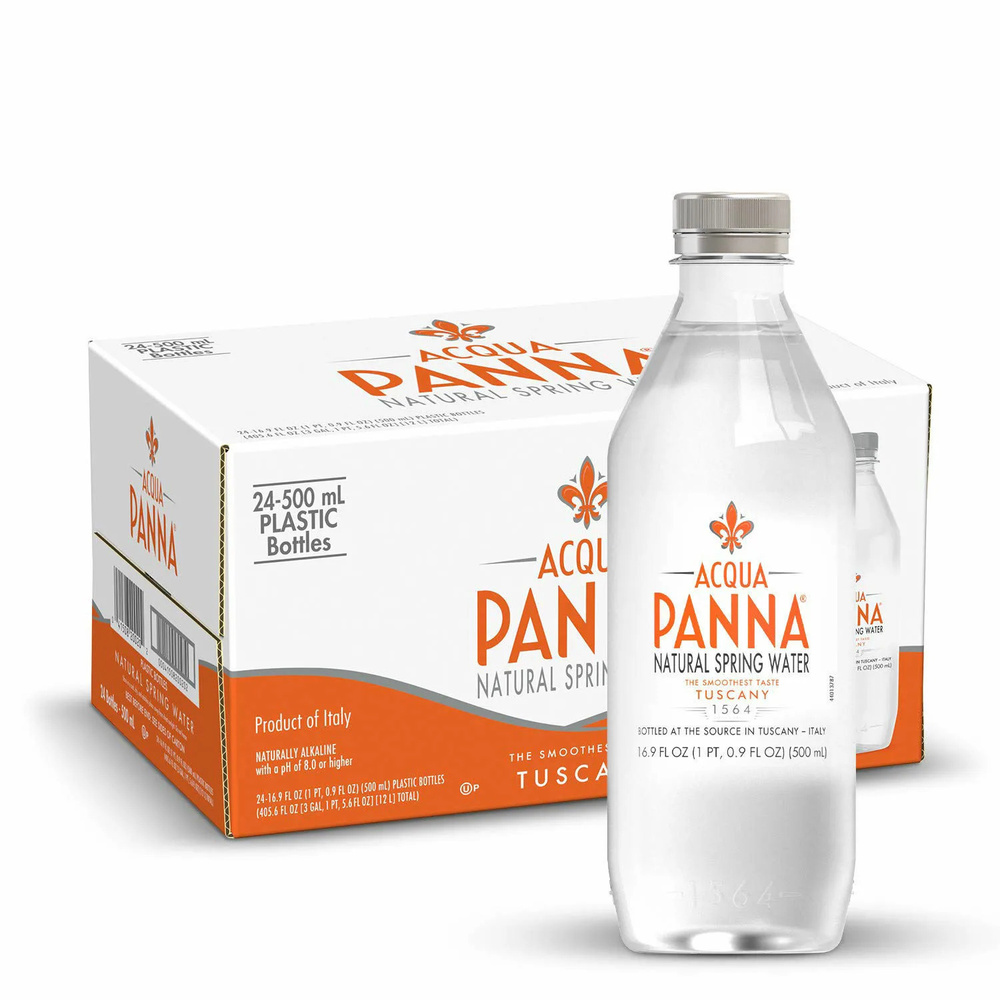 Вода питьевая минеральная Acqua Panna (Аква Панна) 24 шт по 0,5 л ПЭТ  #1