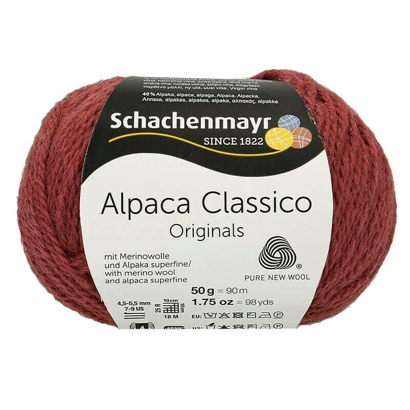 Пряжа Schachenmayr Originals Alpaca Classico 00041 winter mauve #1