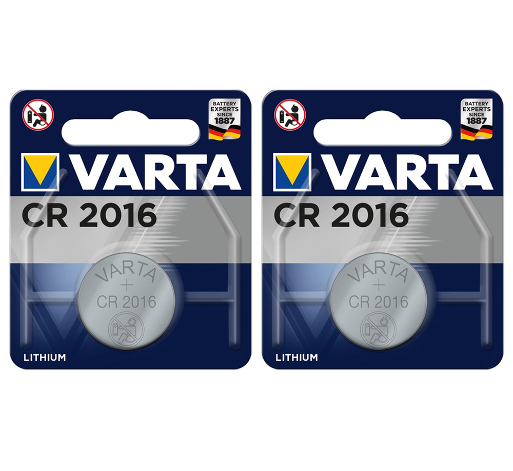 Батарейка VARTA CR2016 Lithium 3V 2 шт #1