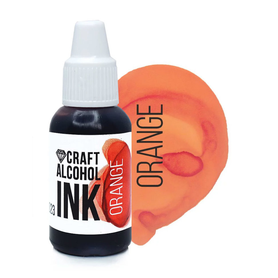 Алкогольные (спиртовые) чернила Craft Alcohol INK Orange, 20мл #1