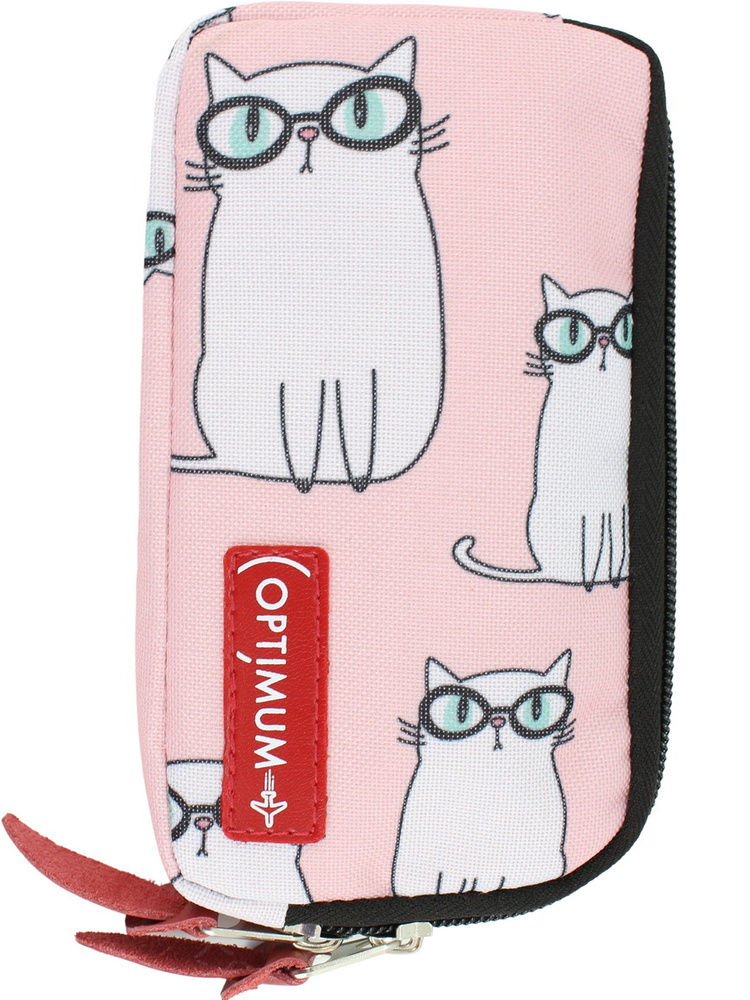 Сумка кошелек на пояс рюкзак чехол для телефона на айфон смартфона Optimum Wallet, умные коты  #1