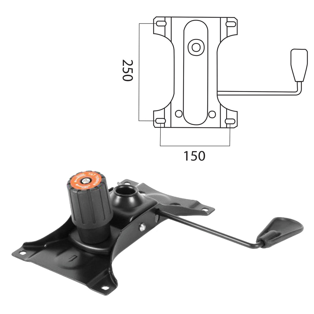 Механизм качания для кресла, "Top-Gun", межцентровое расстояние крепежа 150х250 мм  #1