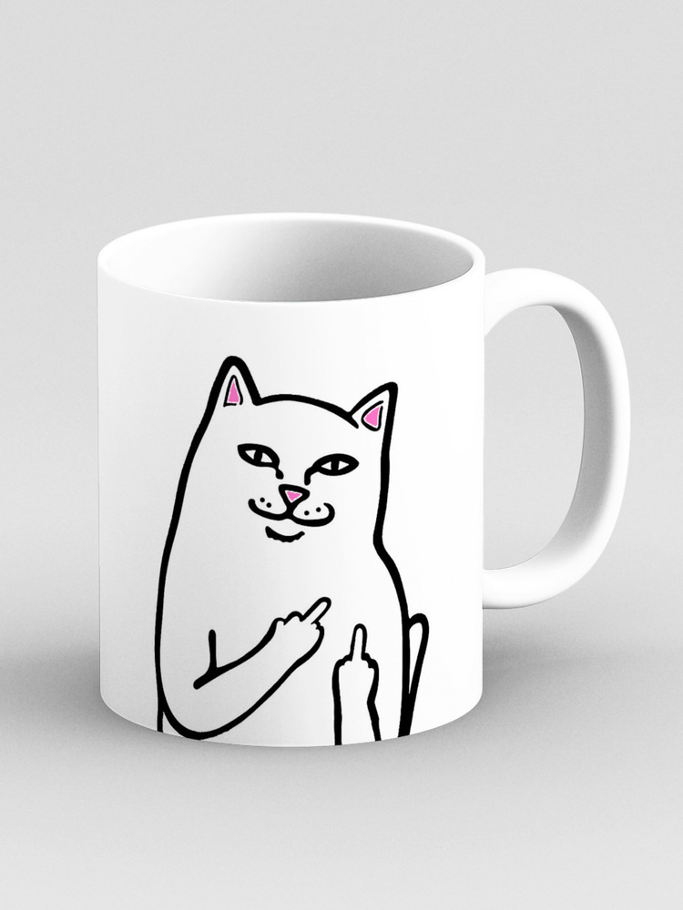 Кот показывает фак