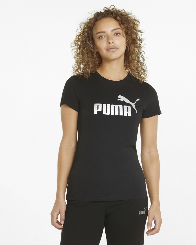 Футболка PUMA Ess+ Metallic Logo Tee #1