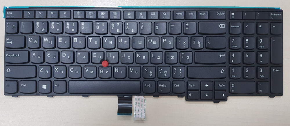 Клавиатура для ноутбука Lenovo ThinkPad L570, черная, с рамкой, с джойстиком  #1