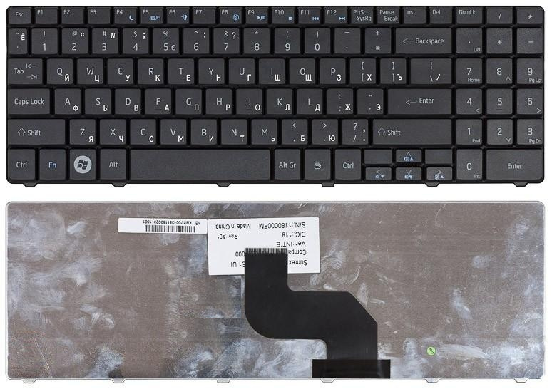 Клавиатура для ноутбука Acer Aspire 5516; eMachines E625 черная #1