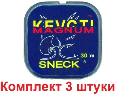 Леска монофильная для рыбалки Sneck Magnum, 0,12mm, 30m, 3 штуки #1