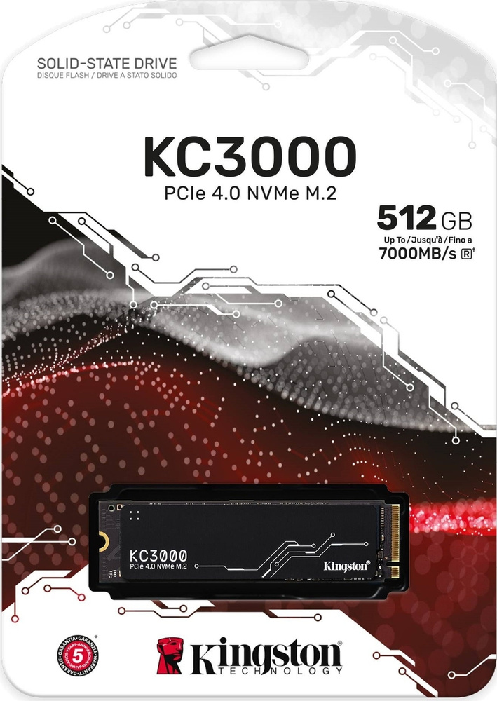 Kingston 512 ГБ Внутренний SSD-диск KC3000 M.2 PCI-E 4.0 (SKC3000S/512G) #1