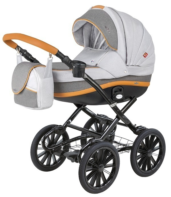 Коляска универсальная Bebe-Mobile INES 2 в 1, R12 (CARMEL-GREY) #1