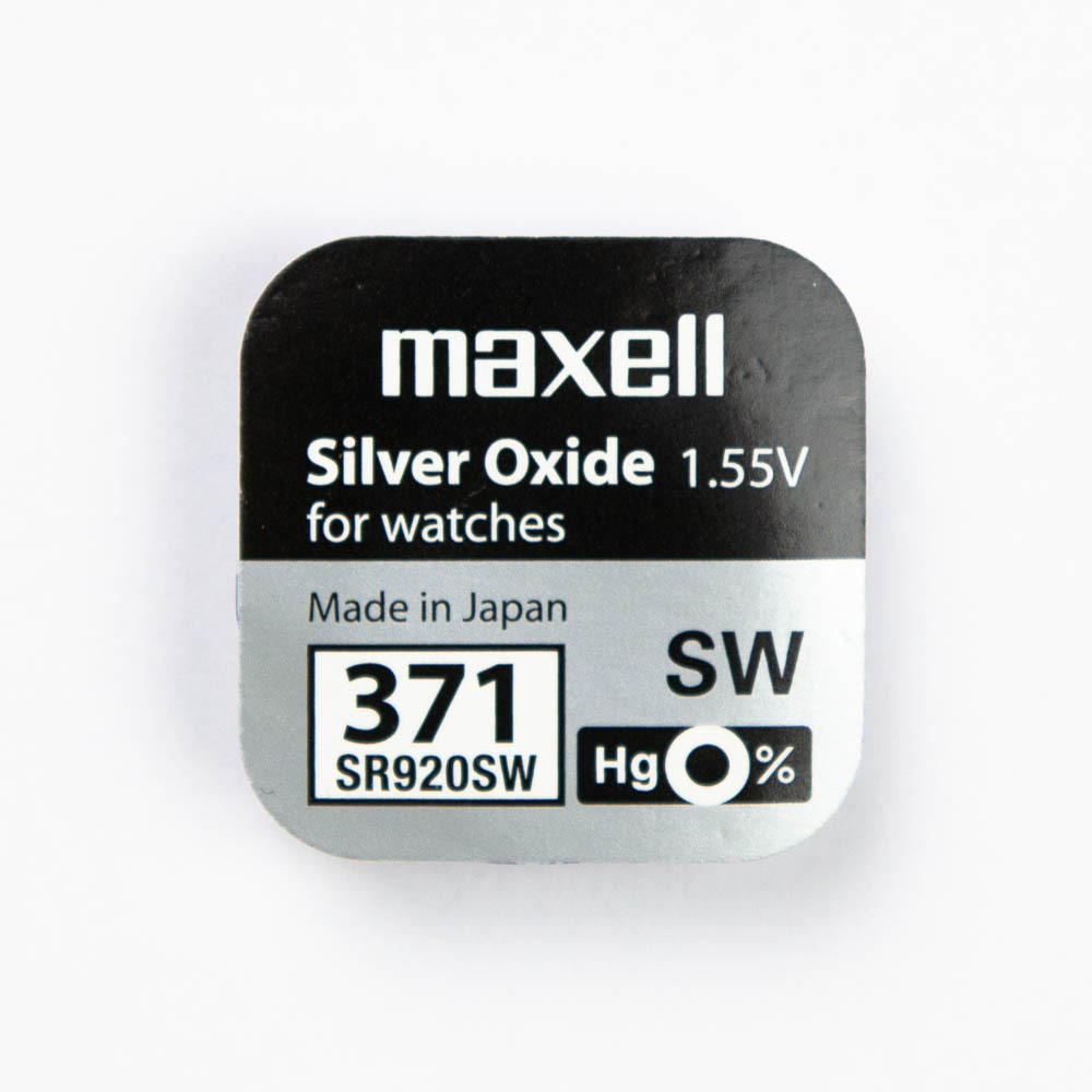 Часовая батарейка Maxell 371 (SR920SW) 1шт #1