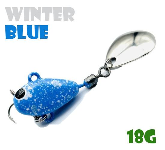 Тейл-Спиннер Uf-Studio Hurricane 18g #Winter Blue #1