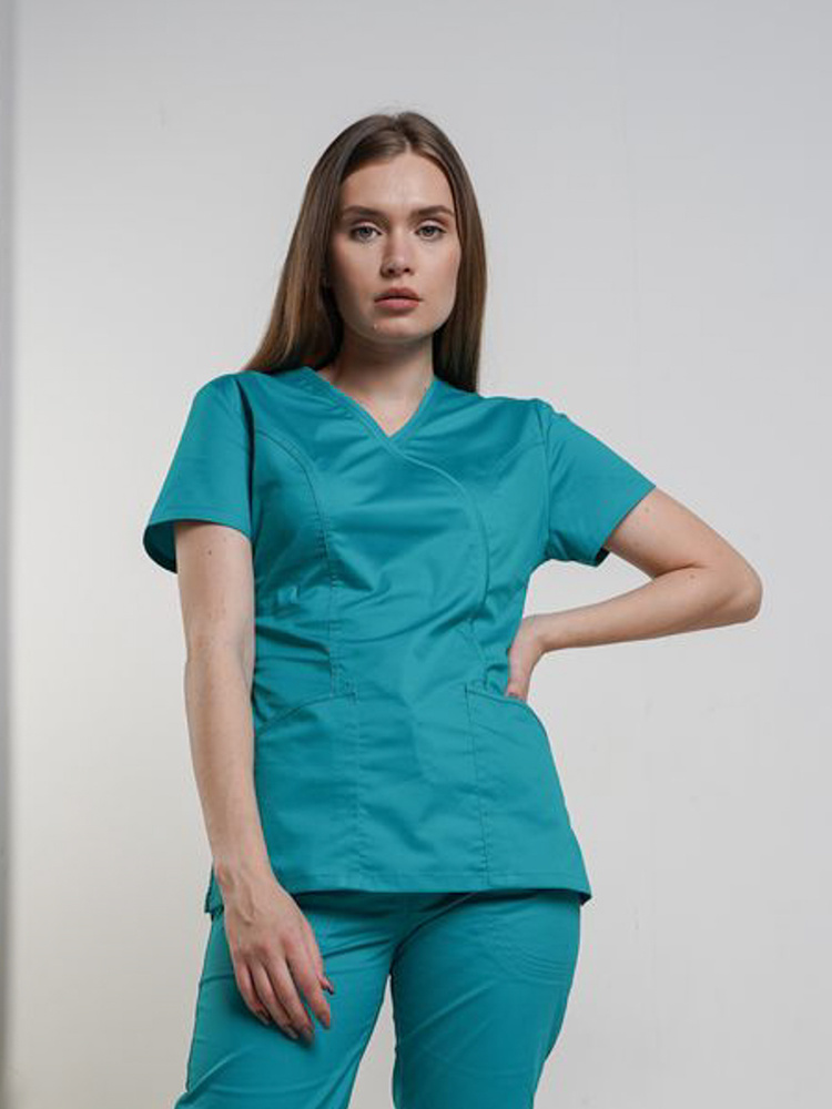 Блуза медицинская Доктор Чехов 5121 Teal Blue #1