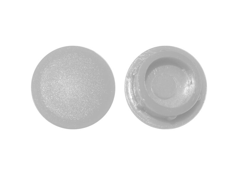 Пластиковая заглушка под отверстие диаметром 16 мм, белого цвета, с диаметром шляпки 19мм (30шт)  #1