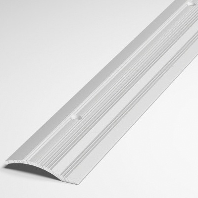 Порог напольный разноуровневый 40x10 мм, длина 2,7 м, профиль-порожек алюминиевый Лука ПР 02, окрас белый #1