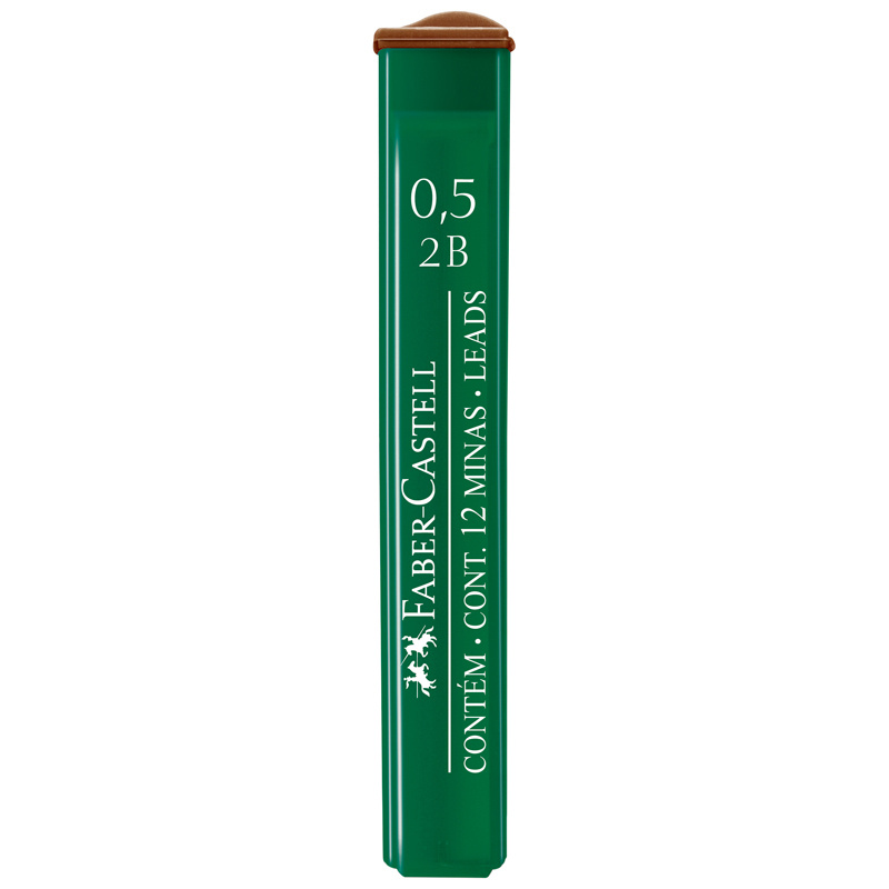 Faber-Castell Грифель для карандаша 0.5 мм, твердость: 2B (2 Мягкий), 1 шт.  #1