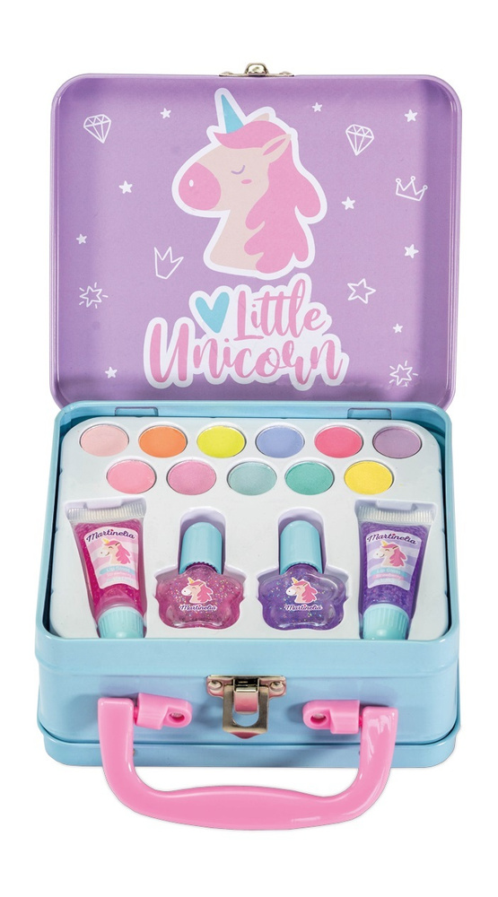 Набор детской косметики в кейсе Martinelia Little Unicorn Medium Tin Case #1