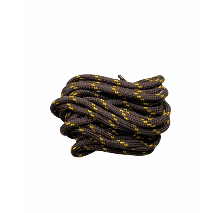 Шнурки Perfect круглые трекинговые (коричнево-жёлтые), 120 см  #1