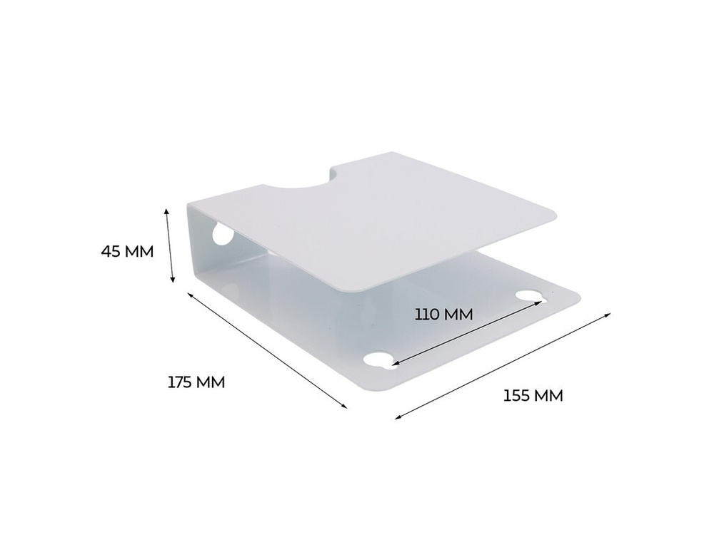 Кронштейн UNITEKI DM1701 white настенный для ресиверов #1