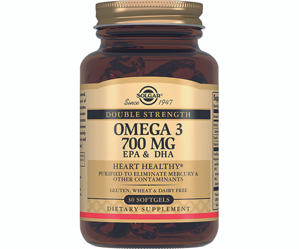 Solgar Капсулы "Двойная Омега -3 700мг ЭПК и ДГК" (Double Strength Omega-3 700 мг), 30 шт.  #1