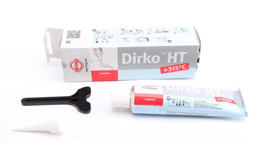 Герметик Dirko HT Elring серый силиконовый 70 мл от -60с до 315с 527291  #1
