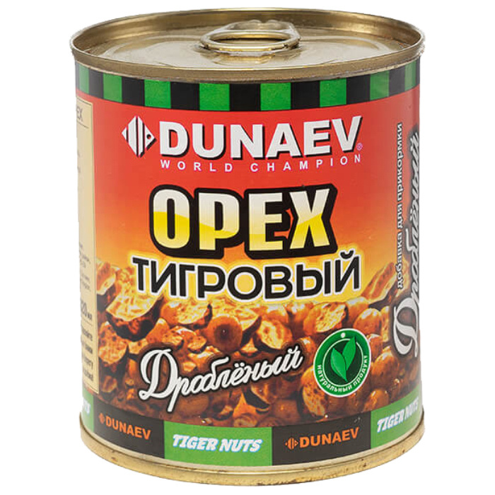 Добавка для прикормки Dunaev (металлобанка) 320 мл Тигровый ОРЕХ дроблёный / Прикормка натуральная  #1