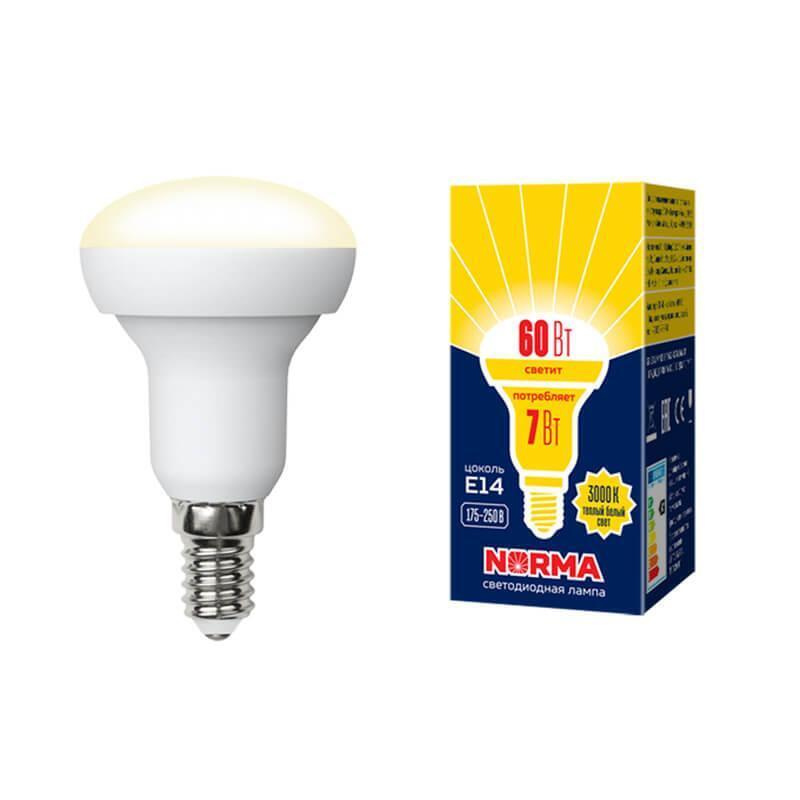 Volpe Лампочка LED-R50-7W/WW/E14/FR/NR, E14, 7 Вт, 1 шт. #1