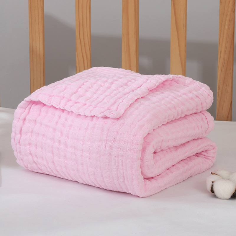 Муслиновый плед полотенце детское 6 слоев для новорожденных 110х110 см хлопок 100%, одеяло в коляску, #1