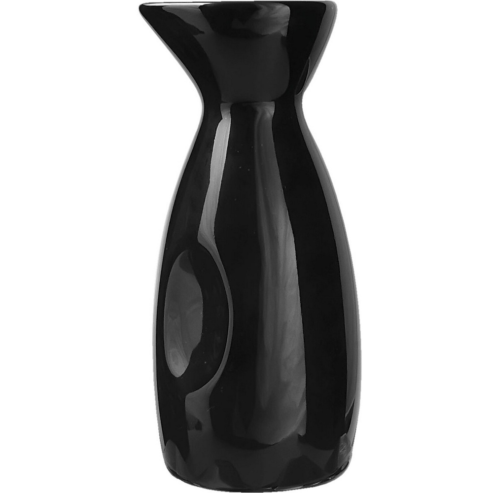 Бутылка для саке Kunstwerk 140мл, 50х50х120мм, фарфор, черный #1