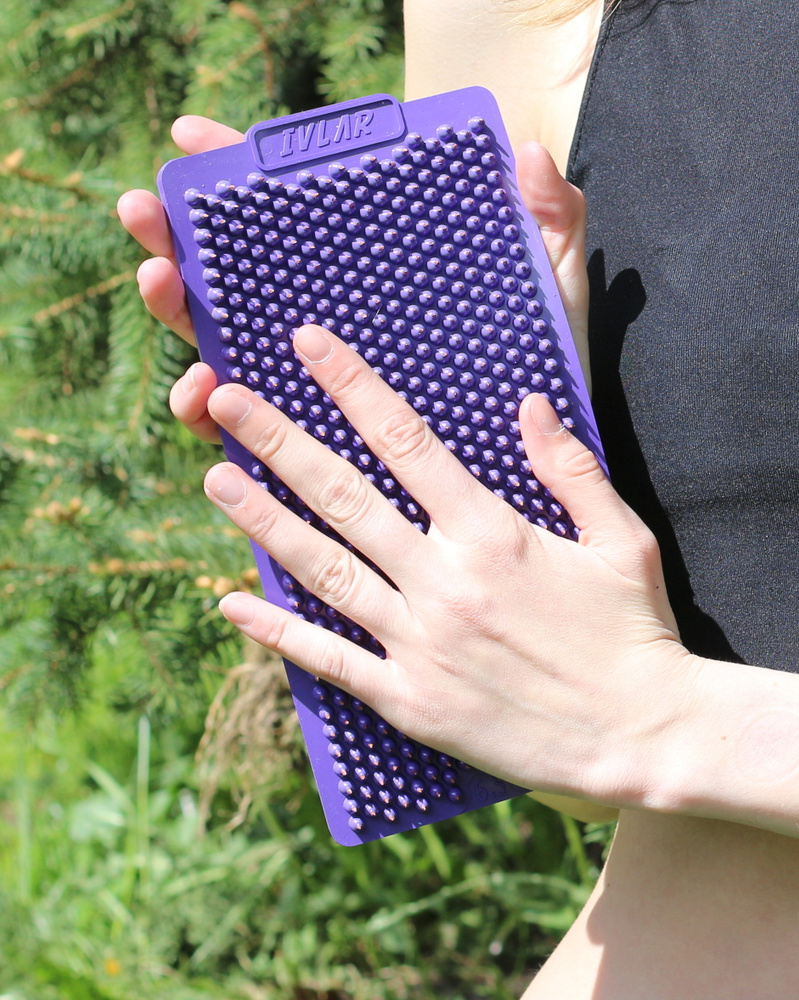 Аппликатор Кузнецова с металлическими иглами ИВЛАР "Терра", размер 240х120 мм, шаг 7,5 мм, цвет фиолетовый #1