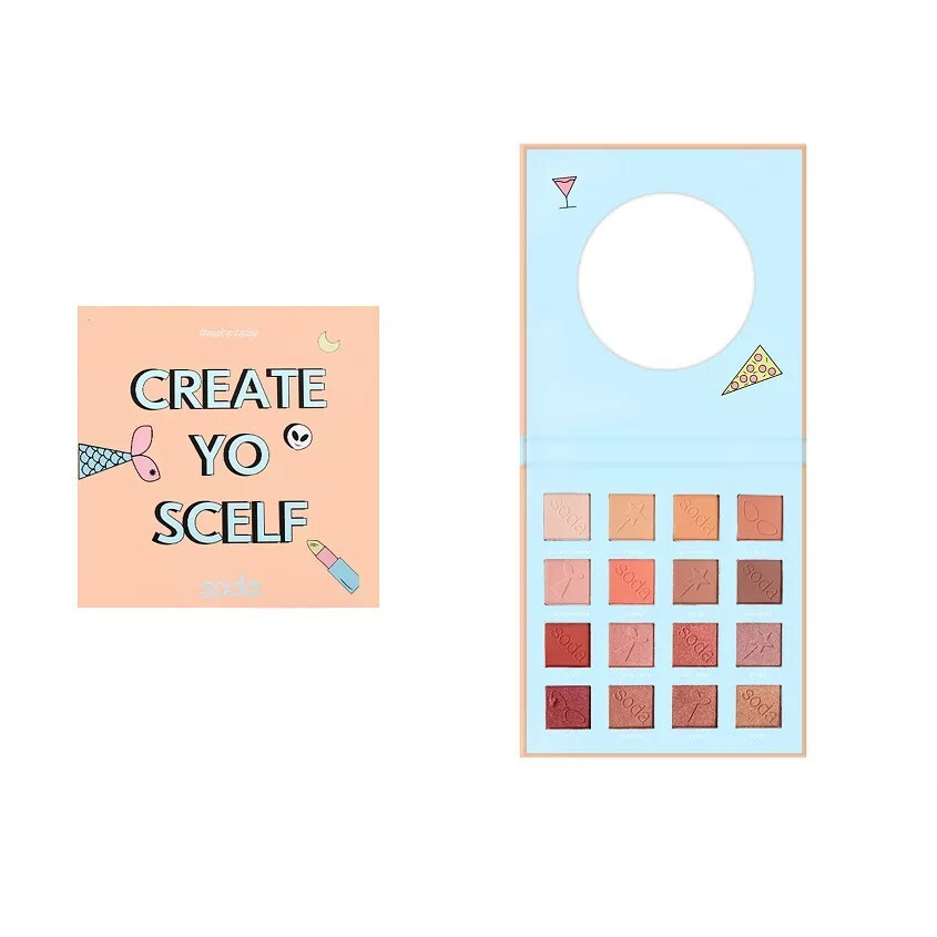 SODA EYESHADOW PALETTE #makeitslay Тени для век CREATE YO'SCELF №001 #1