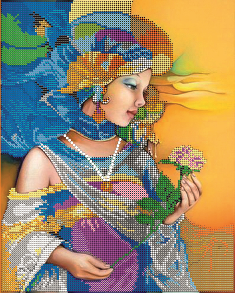 Набор для вышивания бисером Тайвань, Светлица картина На закате 24х30 см, подарок для творчества, хобби #1