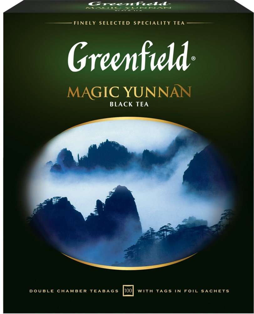 Чай черный GREENFIELD Magic Yunnan, 100пак, 5 шт. #1