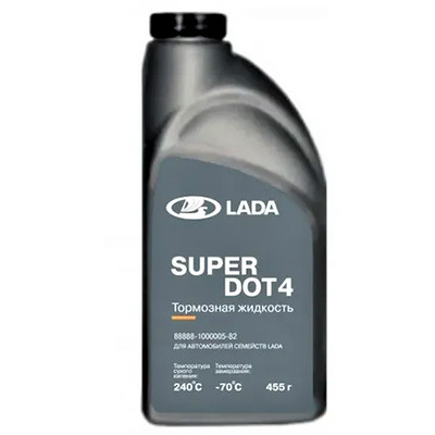 Жидкость тормозная LADA Super DOT4 0,5 л 88888-1000005-82 #1