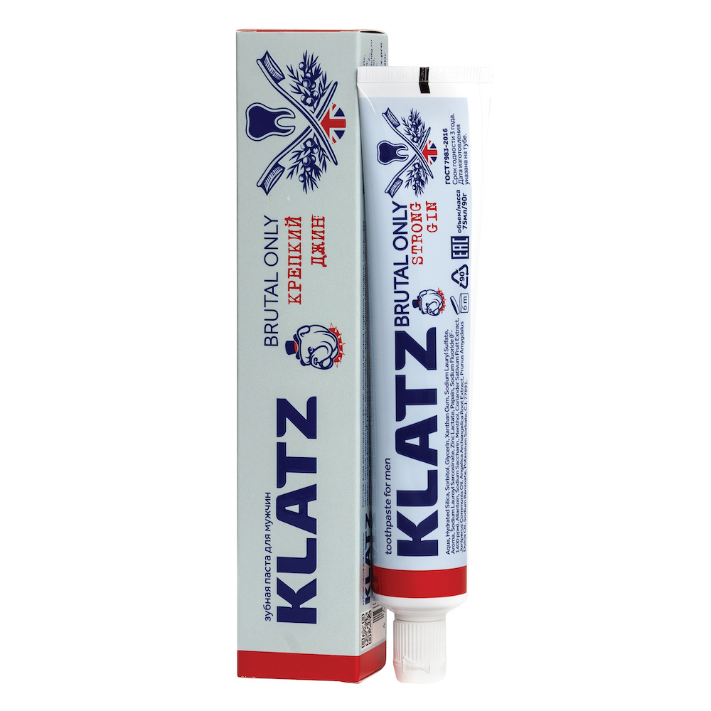 KLATZ Brutal Alco Крепкий джин / Антибактериальная зубная паста для мужчин / Комплексный уход за полостью #1