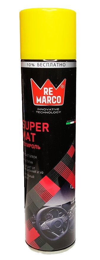 Полироль для приборной панели "RE MARCO" Super Mat матовая с ароматом "Лимон" 400мл  #1