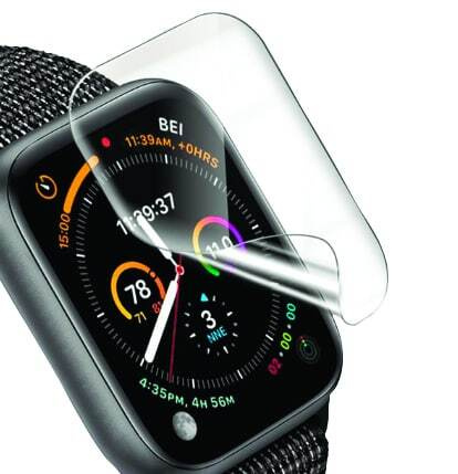 Гидрогелевая защитная пленка Steel Skin для часов Apple Watch SE 40 mm (3 штуки)/Глянцевая противоударная #1