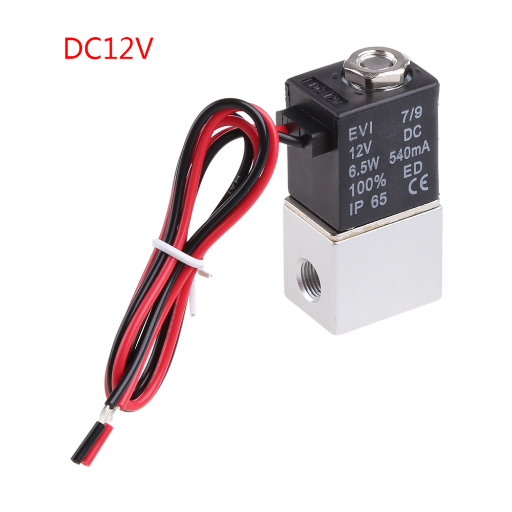 DC12V/DC24V/AC220V мини-соленоид для клапана 2-позиционный 2-ходовой электронный соленоид управления #1