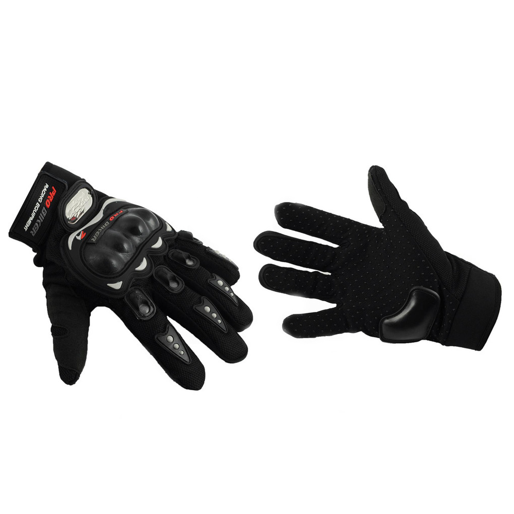 Мото перчатки "PRO-BIKER" (mod:RQ-01, size:XL, черные) #1