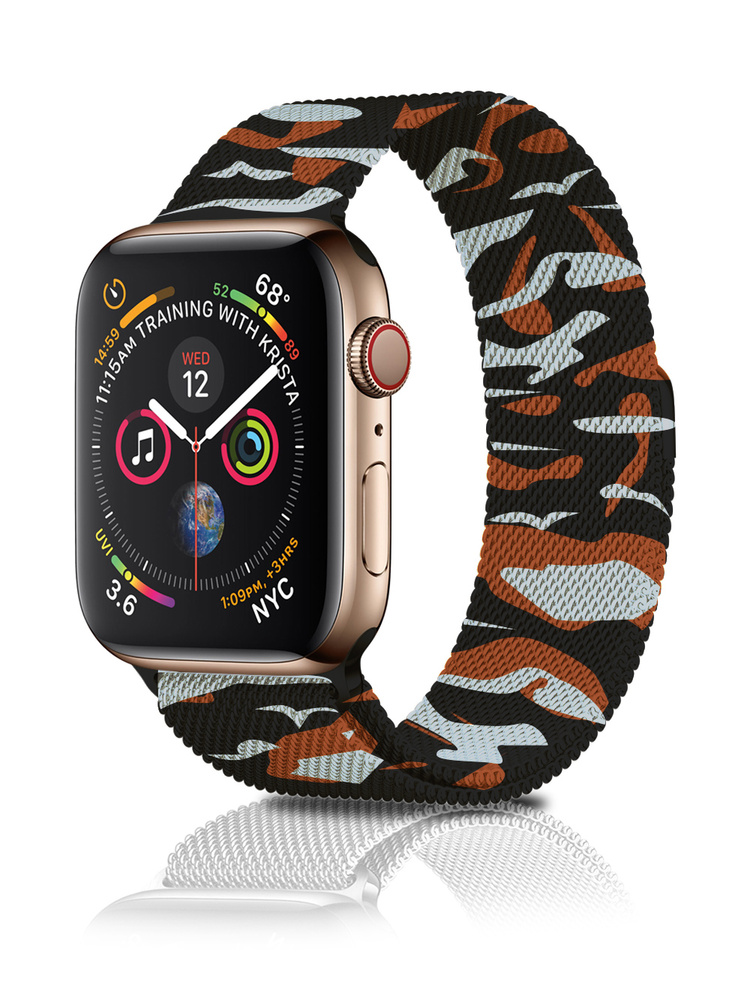 Ремешок для Apple Watch 42 mm 44 mm 45 mm 49 mm металлический Миланская петля  #1