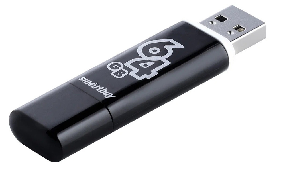 RX USB-флеш-накопитель Glossy 64 Гб 64 ГБ, черный #1