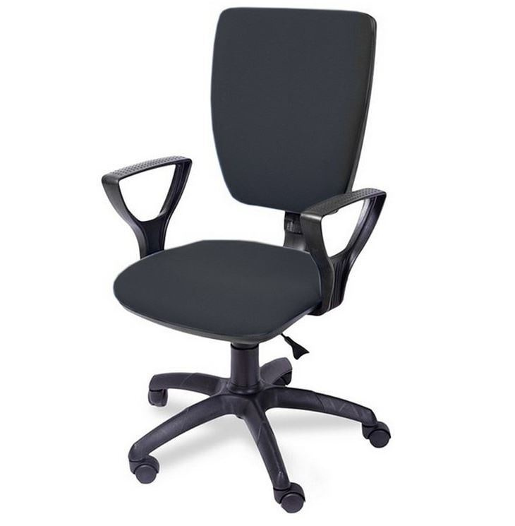 Мирэй Групп Офисный стул, Пластик, Ткань, черный #1