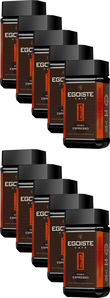 Кофе растворимый Egoiste Double Espresso сублимированный 100 г, комплект: 10 упаковок по 100 г  #1