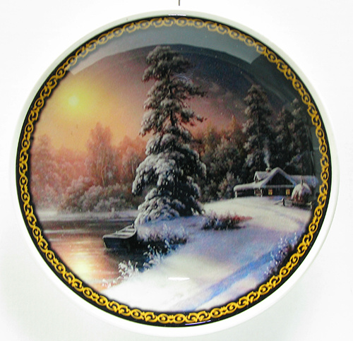 Декоративная тарелка "Пейзаж", 20 см #1