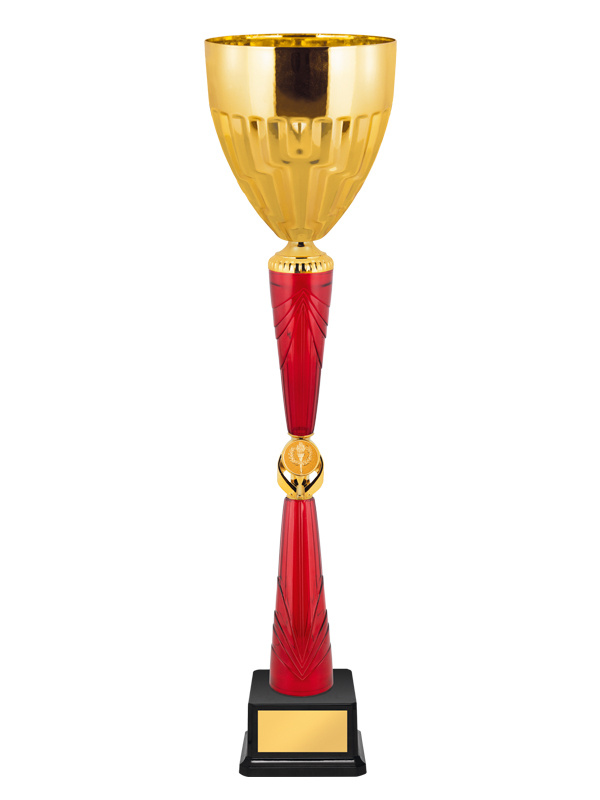 Кубок с металлической чашей на пластиковом основании, приз, награда, высота 51 см  #1