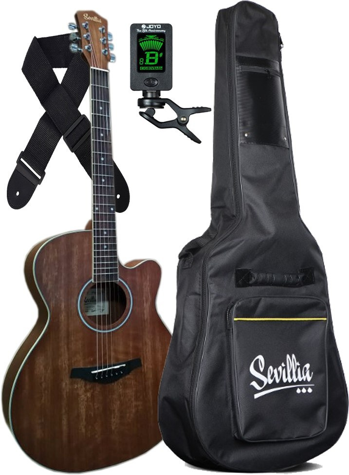 Sevillia Акустическая гитара IWC-235 BAG/TUN/STRAP_MTV 6-струнная, корпус Меранти 4/4  #1