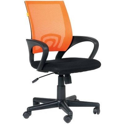 Кресло VT_EChair-304 TC Net ткань черн/сетка оранж, пластик #1