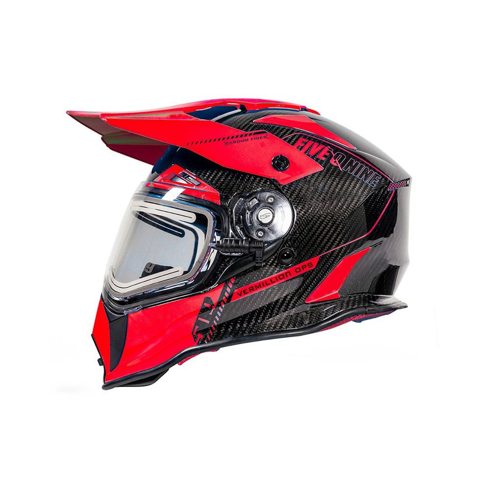 Шлем для снегохода 509 Delta R3L Carbon с подогревом Vermillion Ops, LG #1