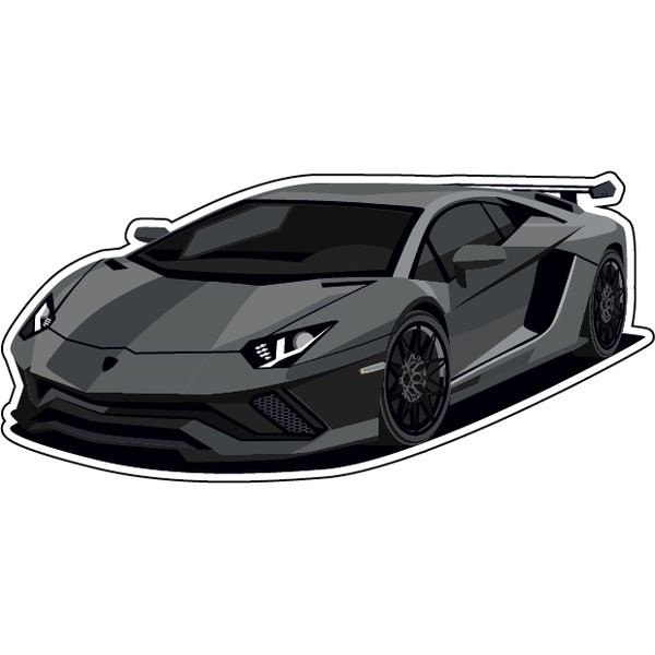 Наклейка Lamborghini / Ламборгини в детскую комнату / декор и интерьер дома 15х7 см  #1